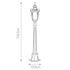 Additional picture of Elstead Philadelphia Pillar Lamp Bronze