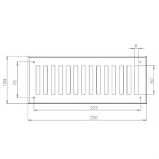 Additional picture of Plain Slotted Air Vent with Bevel Edge 10" x 4" Antique Satin Brass Unlacquere