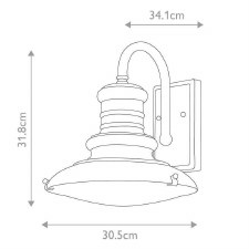 Additional picture of Feiss Redding Station Medium Wall Lantern Restoration Bronze