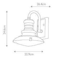 Additional picture of Feiss Redding Station Small Wall Lantern Restoration Bronze