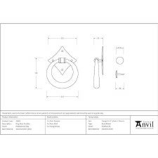 Additional picture of From The Anvil Ring Door Knocker Polished 316 Stainless Steel