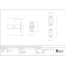 Additional picture of From The Anvil Security Door Rack Bolt Black