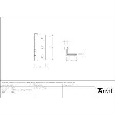Additional picture of From The Anvil Stormproof Hinge Black