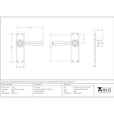 Additional picture of From The Anvil Straight Door Handle Latch Black