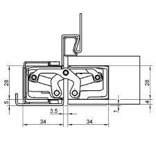 Additional picture of Tectus 340 3D Concealed Hinge Dark Bronze