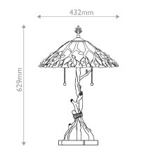 Additional picture of Quoizel Whispering Tree Tiffany Table Lamp