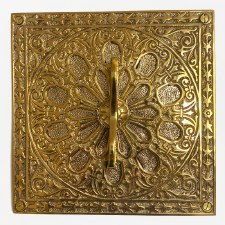 Additional picture of Cast Victorian Decorative Air Vent Polished Brass