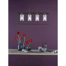 Additional picture of Abel 4 Light Bar Pendant Satin Black