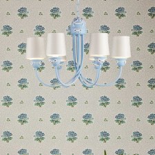 Additional picture of Amelie 6 Light Chandelier Amalfi Blue