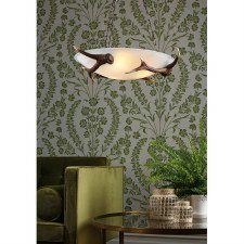 Additional picture of David Hunt Antler 3 Light Semi Flush Pendant