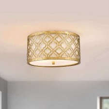 Additional picture of Gilded Nola Arabella Flush Light