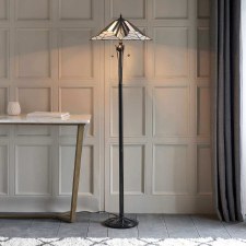 Additional picture of Interiors 1900 Astoria Tiffany Floor Lamp Down Light