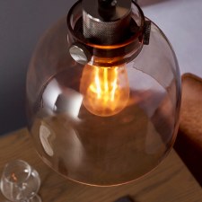 Additional picture of Buckland Pendant with Smoked Grey Glass