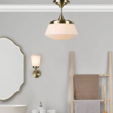 Additional picture of Caden Bathroom Light IP44 Antique Brass