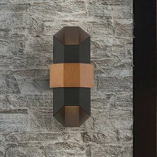 Quoizel Chasm Medium Flush Up/Down Wall Light Matt Black - Broughtons ...