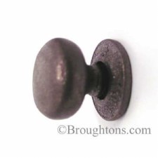 Additional picture of Aston Cupboard Door Knob 16mm Rustic Solid Bronze