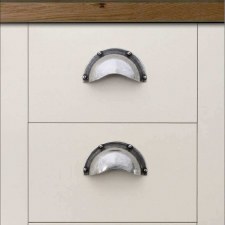 Additional picture of Finesse Elton Cup Handle Drawer Pull PCH005 Solid Pewter