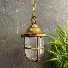Additional picture of Fisherman Hanging Lantern Raw Brass