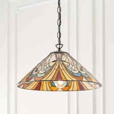 Additional picture of Interiors 1900 Hector Medium Tiffany Ceiling Light Pendant