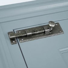 Additional picture of From The Anvil Straight Knob Door Bolt 6" Pewter