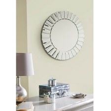 Additional picture of Laura Ashley Capri Round Mirror 60cm