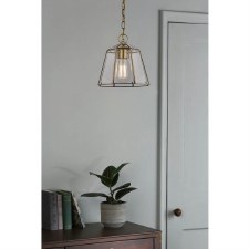 Additional picture of Laura Ashley Clayton Single Pendant Antique Brass