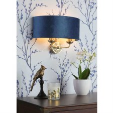 Additional picture of Laura Ashley Sorrento Double Wall Light Antique Brass