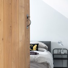 Additional picture of From The Anvil Bean Thumb Latch Pewter Patina