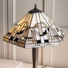 Additional picture of Interiors 1900 Metropolitan Tiffany Table Lamp Brass