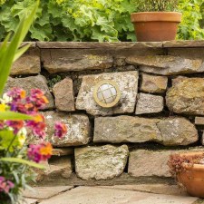 Additional picture of Compact Navigator Bulkhead Light Raw Brass