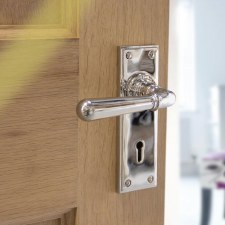 Additional picture of From The Anvil Newbury Lever Lock Set Polished Nickel