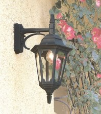 Additional picture of Elstead Parish Outdoor Wall Light Lantern Black