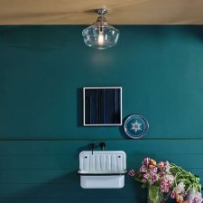 Additional picture of David Hunt Rydal Bathroom Ceiling Light Chrome Clear Glass