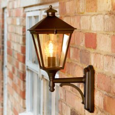 Additional picture of Elstead Turin Outdoor Wall Uplight Lantern Black
