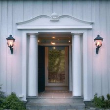 Additional picture of Elstead Turin Grande Large Outdoor Wall Uplight Lantern Black