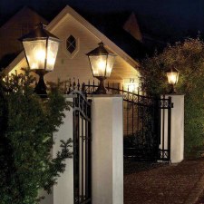 Additional picture of Elstead Turin Grande Large Pedestal Lantern Light Black