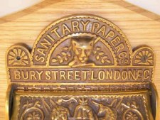 Additional picture of Victorian Toilet Roll Holder on Oak Pattress