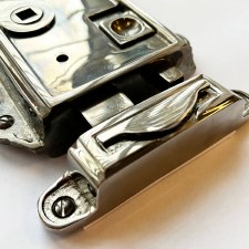 Additional picture of Victorian Rim Latch 4" with Emergency Release Black Nickel