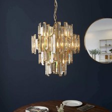 Additional picture of Maybank 12 Light Crystal Chandelier Gold Effect