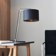Additional picture of Broadmayne Table Lamp Matt Nickel & Black