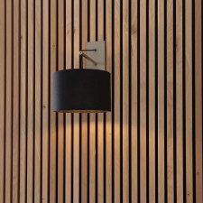 Additional picture of Broadmayne Wall Light Matt Nickel & Black