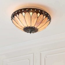 Additional picture of Interiors 1900 Brooklyn Tiffany Flush Ceiling Light