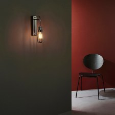 Additional picture of Buckland Wall Light Black Chrome & Matt Black