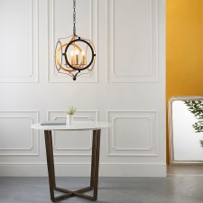 Additional picture of Castletown 4 Light Pendant Black