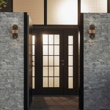 Quoizel Chasm Medium Flush Up/Down Wall Light Matt Black - Broughtons ...