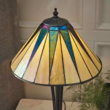 Additional picture of Interiors 1900 Dark Star Tiffany Small Table Lamp