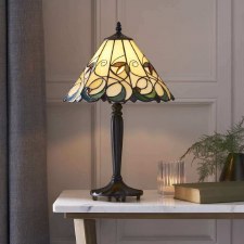 Additional picture of Interiors 1900 Jamelia Medium Tiffany Table Lamp