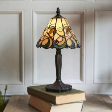 Additional picture of Interiors 1900 Jamelia Small Tiffany Table Lamp
