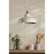 Additional picture of Laura Ashley Pussywillow Single Pendant Light White