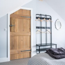 Additional picture of From The Anvil Bean Thumb Latch Pewter Patina